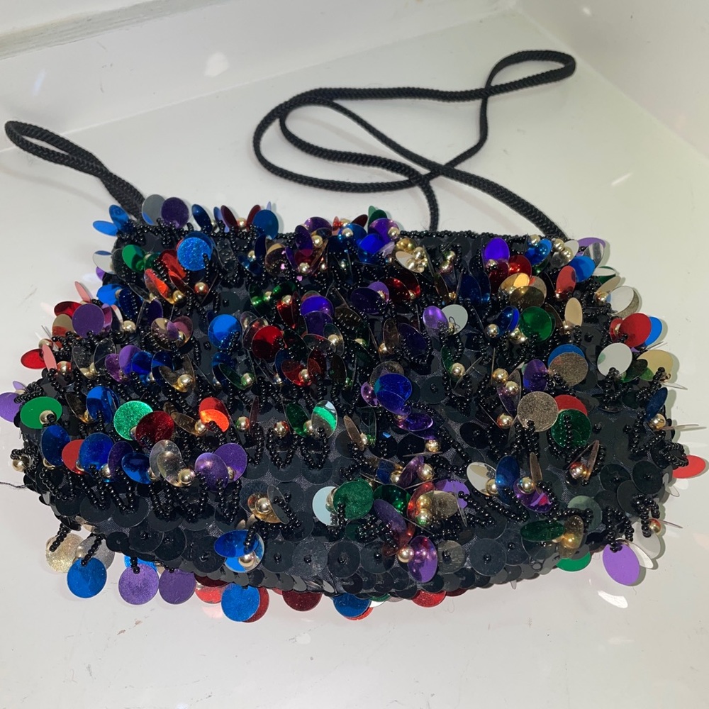 Beaded & Reflective Metallic Multi-Color Sequin E… - image 2